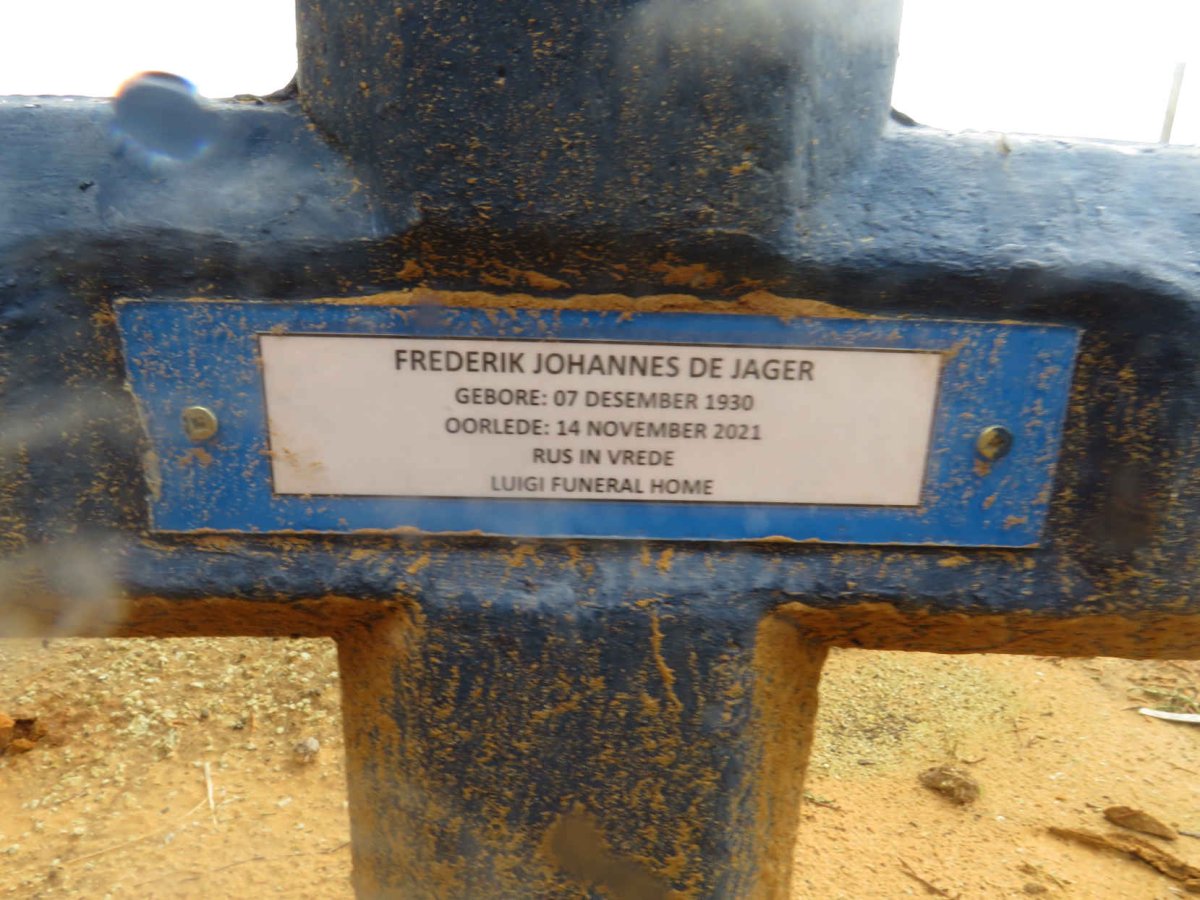 JAGER Frederik Johannes, de 1930-2021