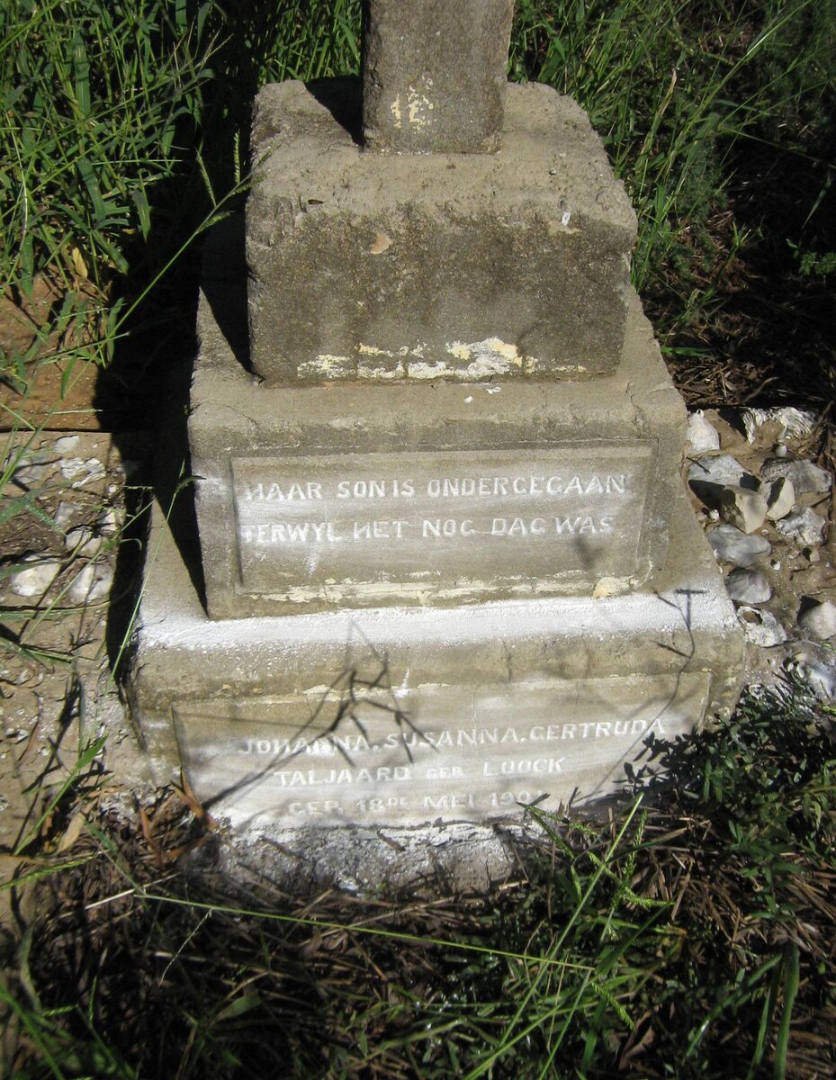 TALJAARD Johanna Susanna Gertruida nee LOOCK 1901-?