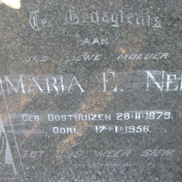 NEL Maria E. nee OOSTHUIZEN 1879-1956