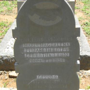 BOTES Maria Magdalena Elizabeth nee BOTHA 1872-1954