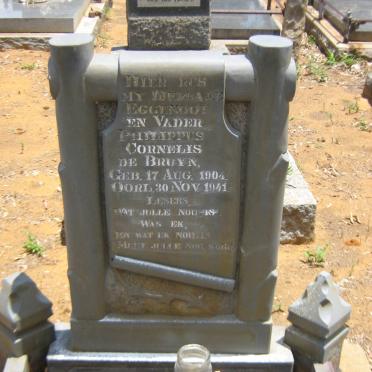 BRUYN Phillippus Cornelis, de 1904-1941