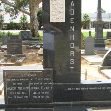BADENHORST Willem Abraham 1904-1962 &amp; Johanna Elizabeth 1922-2001
