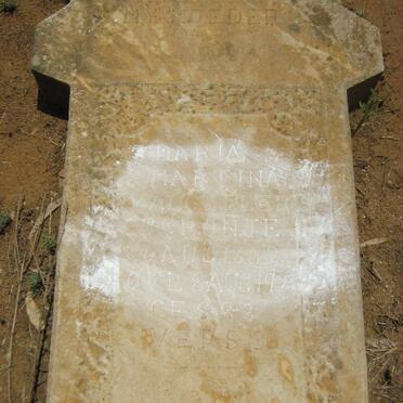 COLLER Maria Martina, van nee CRONJE 1852-1923