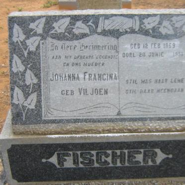 FISCHER Hendricus Johannes 1872-1953 &amp; Johanna Francina VILJOEN 1869-1951 :: ENGEL Joan Anne -1945