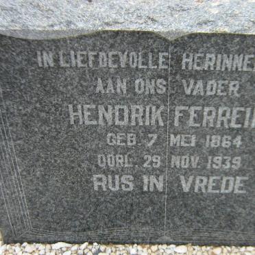 FERREIRA Hendrik 1864-1939