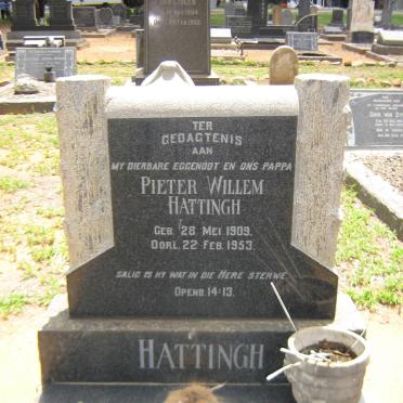 HATTINGH Pieter Willem 1909-1953