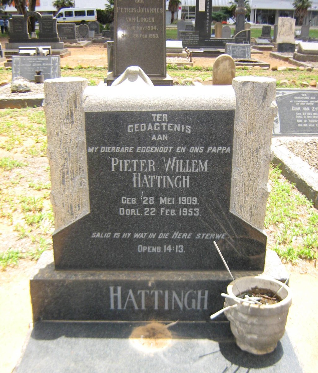 HATTINGH Pieter Willem 1909-1953