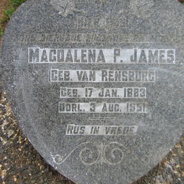 JAMES Magdalena P. nee VAN RENSBURG 1883-1951