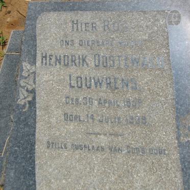 LOUWRENS Hendrik Oostewald 1859-1939