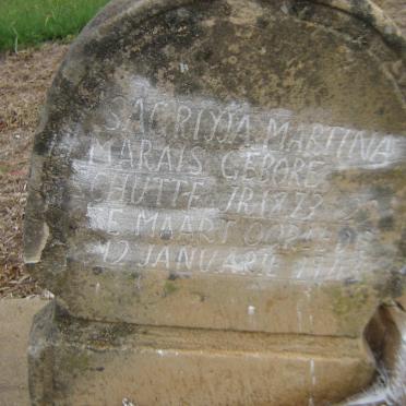 MARAIS Sagriyja Martina nee SCHUTTE 1873-1943