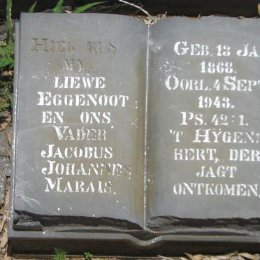 MARAIS Jacobus Johannes 1868-1943