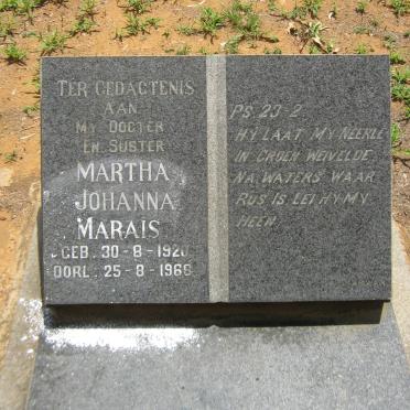 MARAIS Martha Johanna 1920-1966