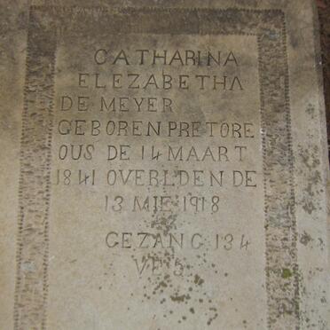 MEYER Catharina Elezabetha, de nee PRETORIUS 1841-1918