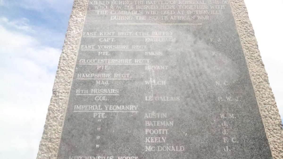 Memorial - Battle of Klipkraal and Bothaville SA-War 1900_5