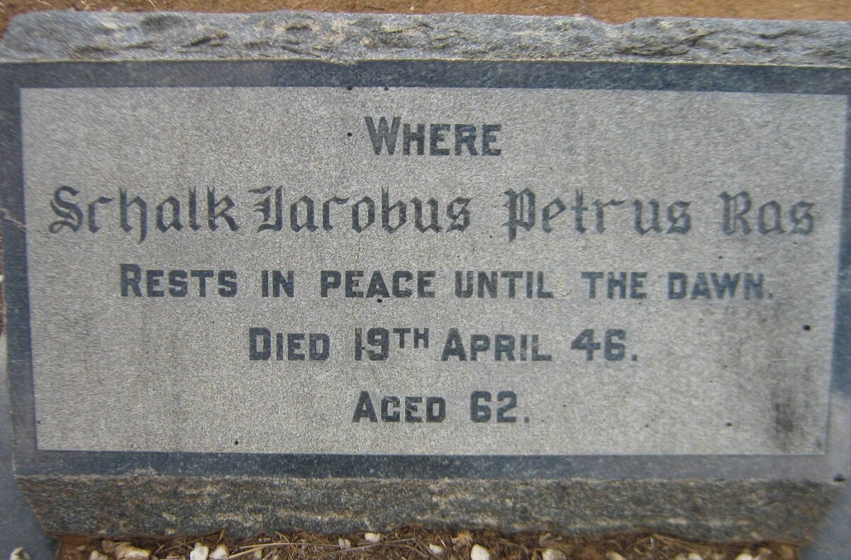 RAS Schalk Jacobus Petrus -1946