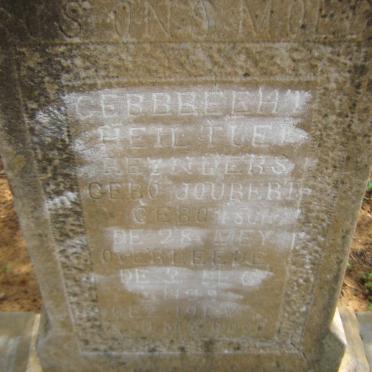 REYNDERS Gerbrecht Heiltje nee JOUBERT 1864-1929