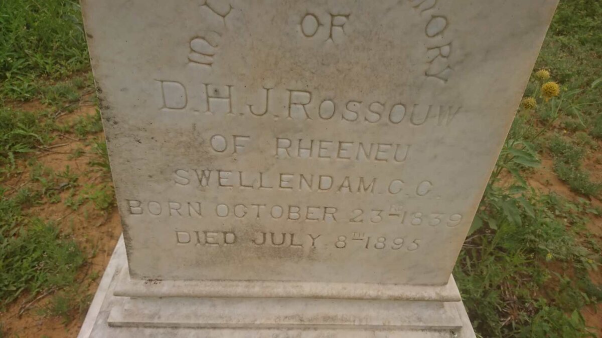 ROSSOUW D.H.J. 1839-1895