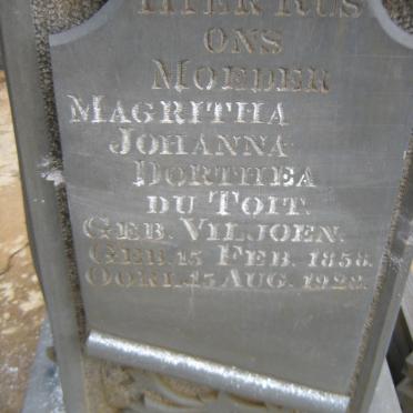 TOIT Magritha Johanna Dorothea, du nee VILJOEN 1858-1928