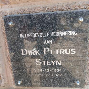 STEYN Dirk Petrus 1954-2022