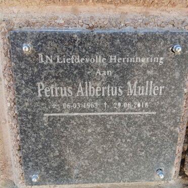 MULLER Petrus Albertus 1963-201?