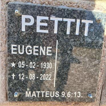 PETTIT Eugene 1930-2022