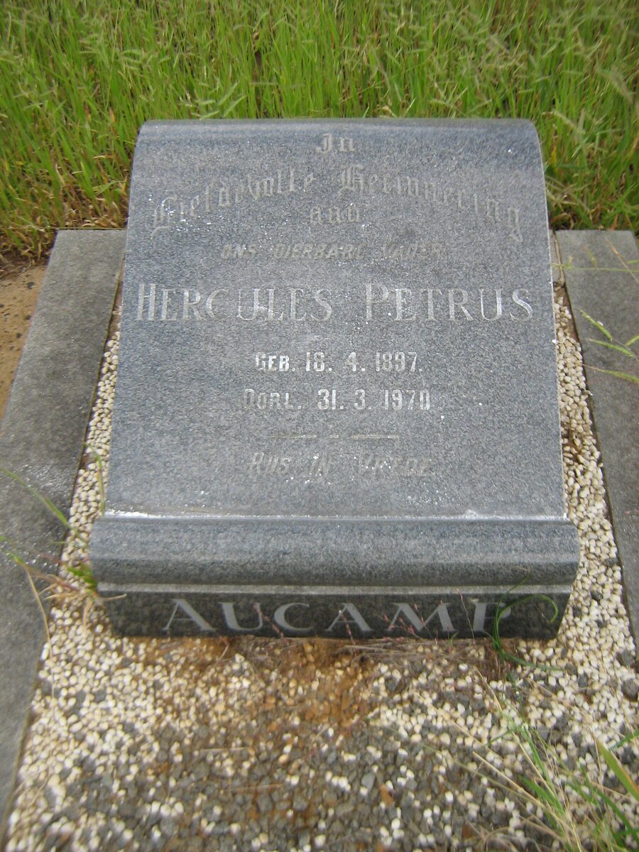 AUCAMP Hercules Petrus 1897-1970
