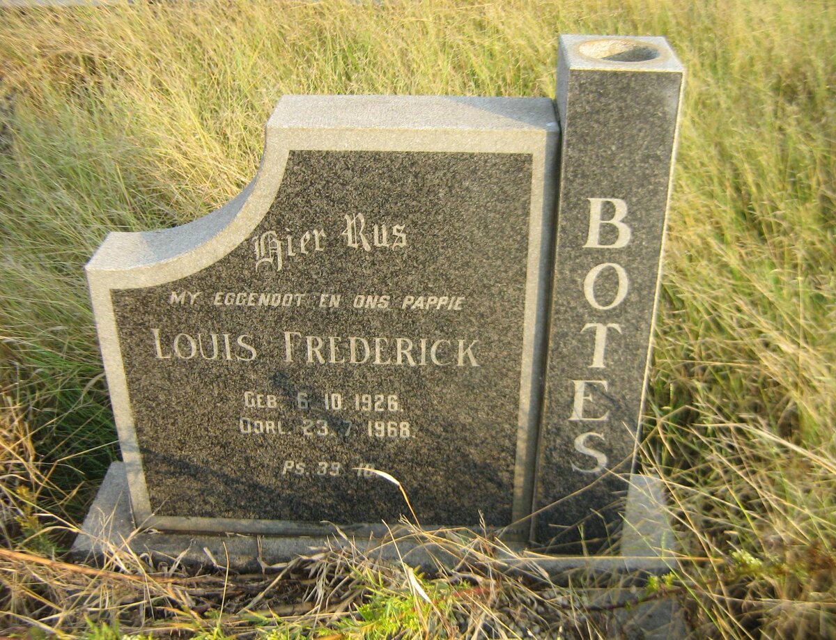 BOTES Louis Frederick 1926-1968