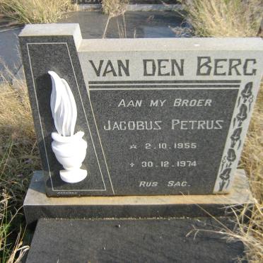 BERG Jacobus Petrus, van den 1955-1974