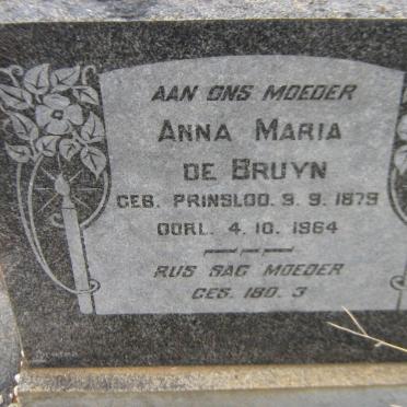 BRUYN Anna Maria, de nee PRINSLOO 1879-1964