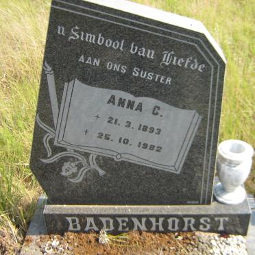 BADENHORST Anna C. 1893-1982