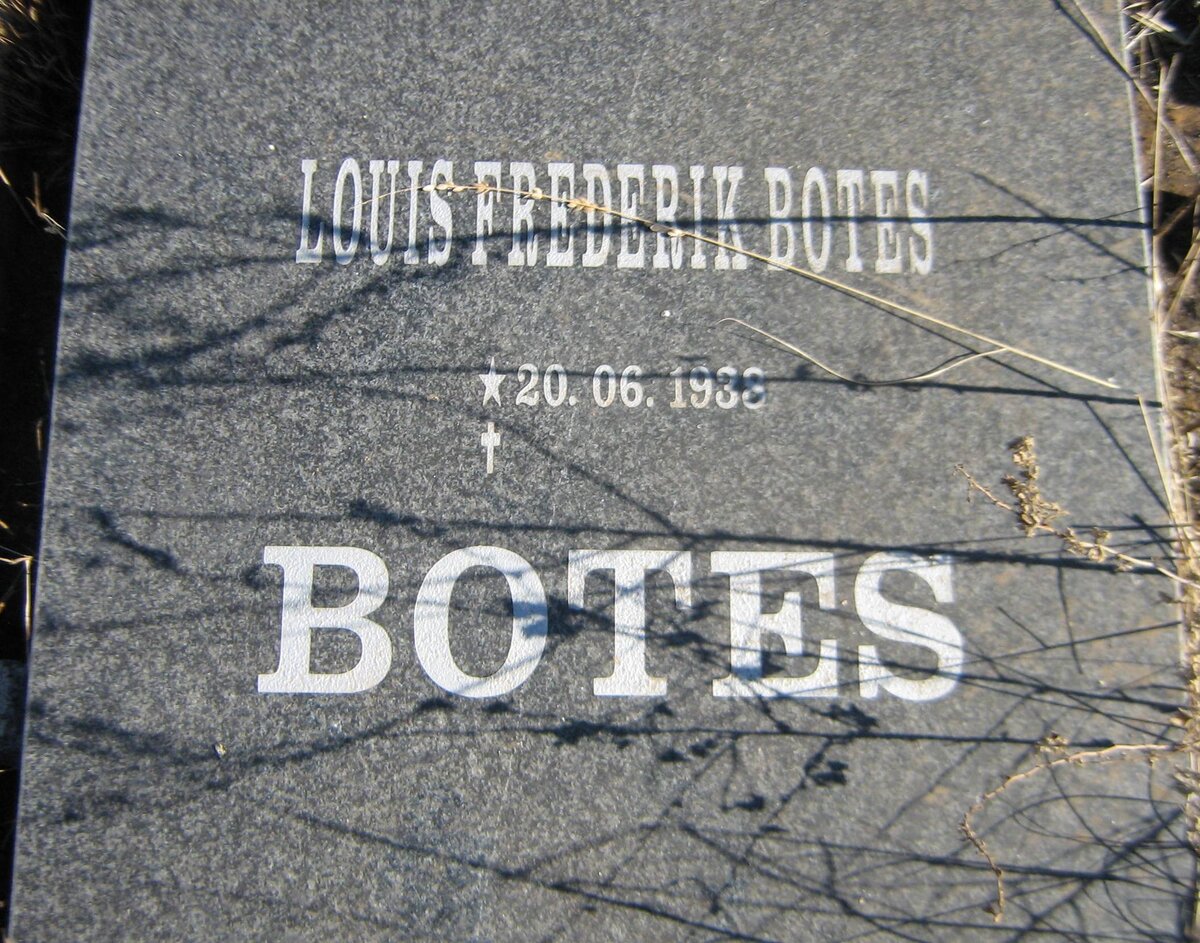 BOTES Louis Frederik 1938-