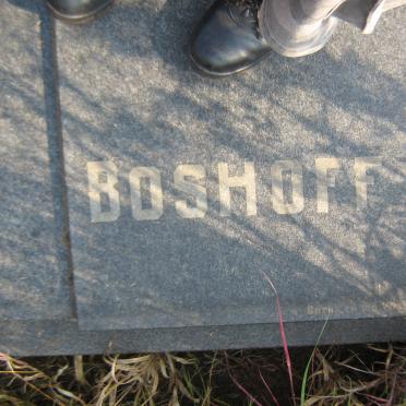 BOSHOFF Willem Barend Abraham 1894-1984 &amp; Sara Susanna VAN WYK 1903-1976