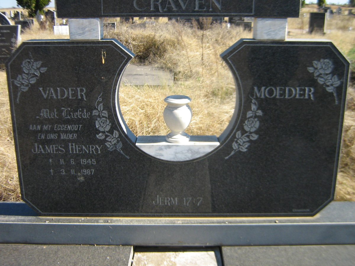 CRAVEN James Henry 1945-1987