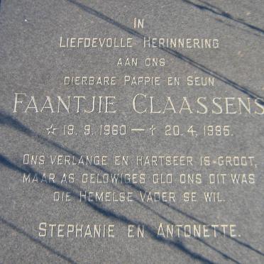 CLAASSENS Faantjie 1960-1995