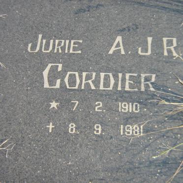 CORDIER A.J.R. 1910-1981
