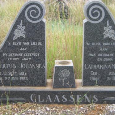 CLAASSENS Albertus Johannes 1897-1964 &amp; Catharina Margaretha MARAIS 1891-1975