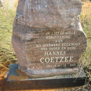 COETZEE Hannes 1930-2001