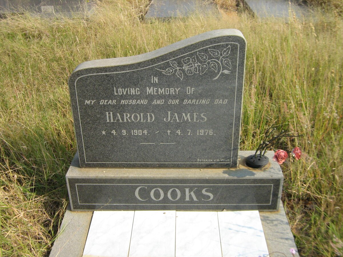 COOKS Harold James 1904-1976