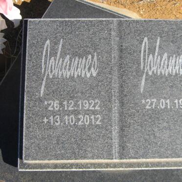 CONRADIE Johannes 1922-2012 &amp; Johanna 1930-