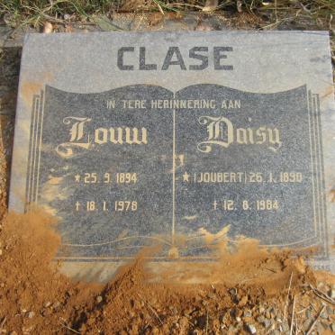 CLASE Louw 1894-1978 &amp; Daisy JOUBERT 1890-1984