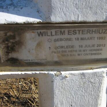 ESTERHUIZEN Willem 1992-2012