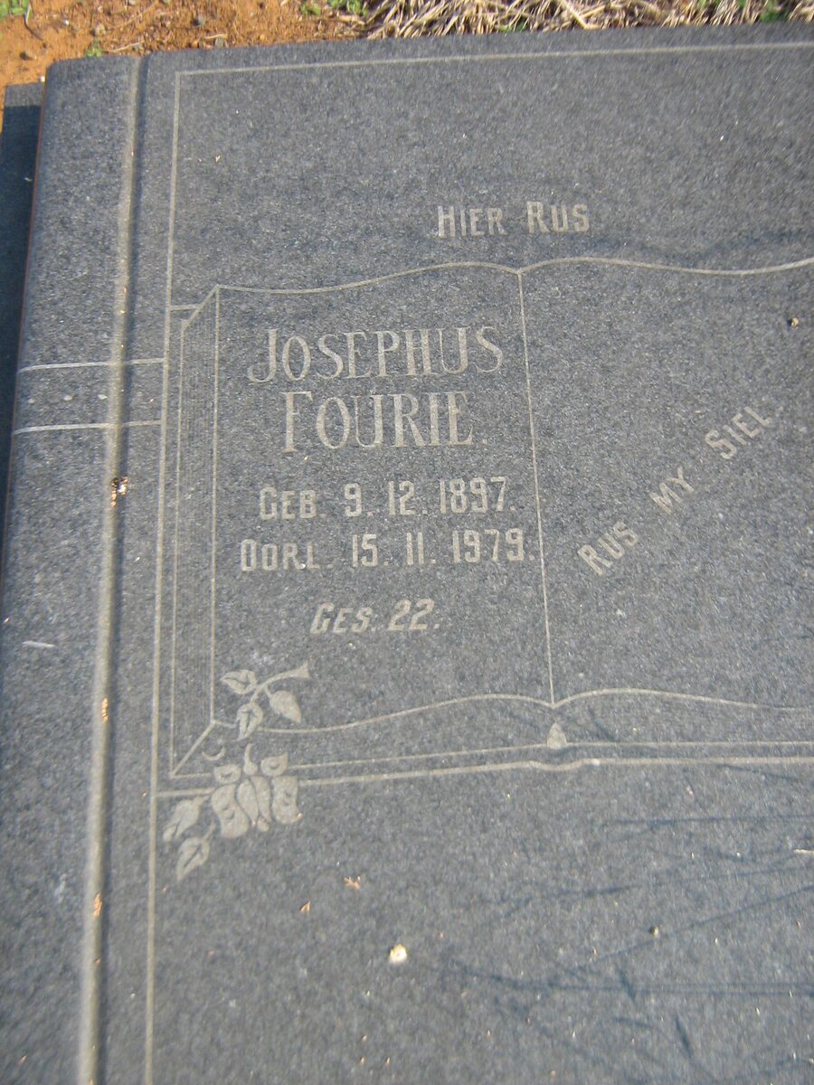 FOURIE Josephus 1897-1979
