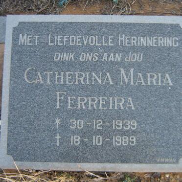 FERREIRA Catherina Maria 1939-1989