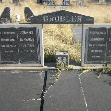 GROBLER Johannes Hermanus 1912-1983 &amp; Isabella Elizabeth NEL 1917-1981