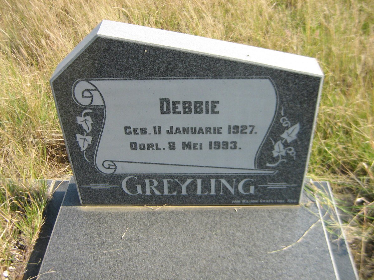 GREYLING Debbie 1927-1993