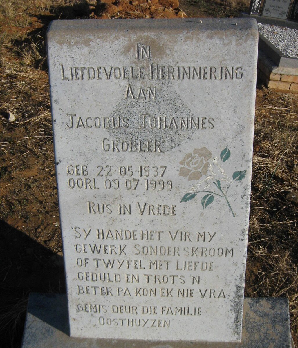 GROBLER Jacobus Johannes 1937-1999