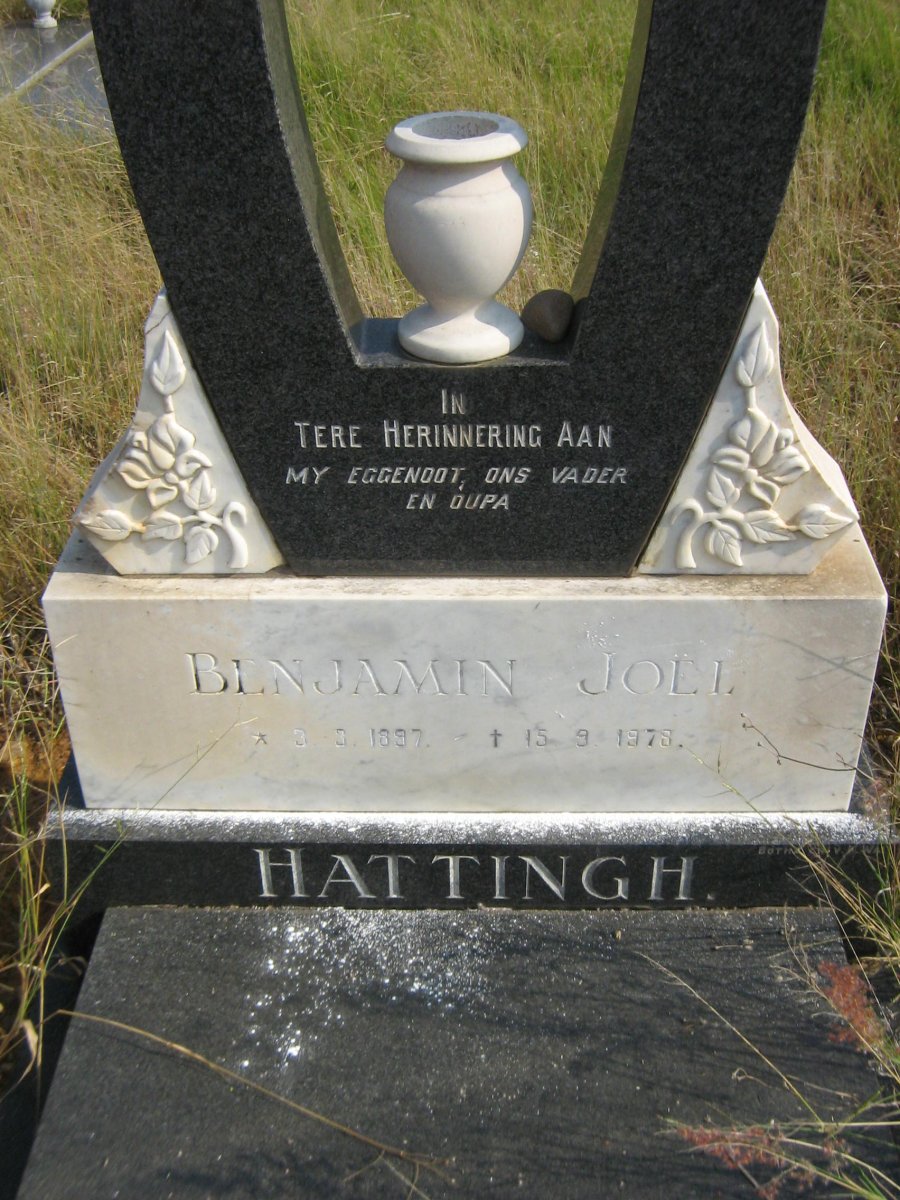 HATTINGH Benjamin Joel 1897-1978