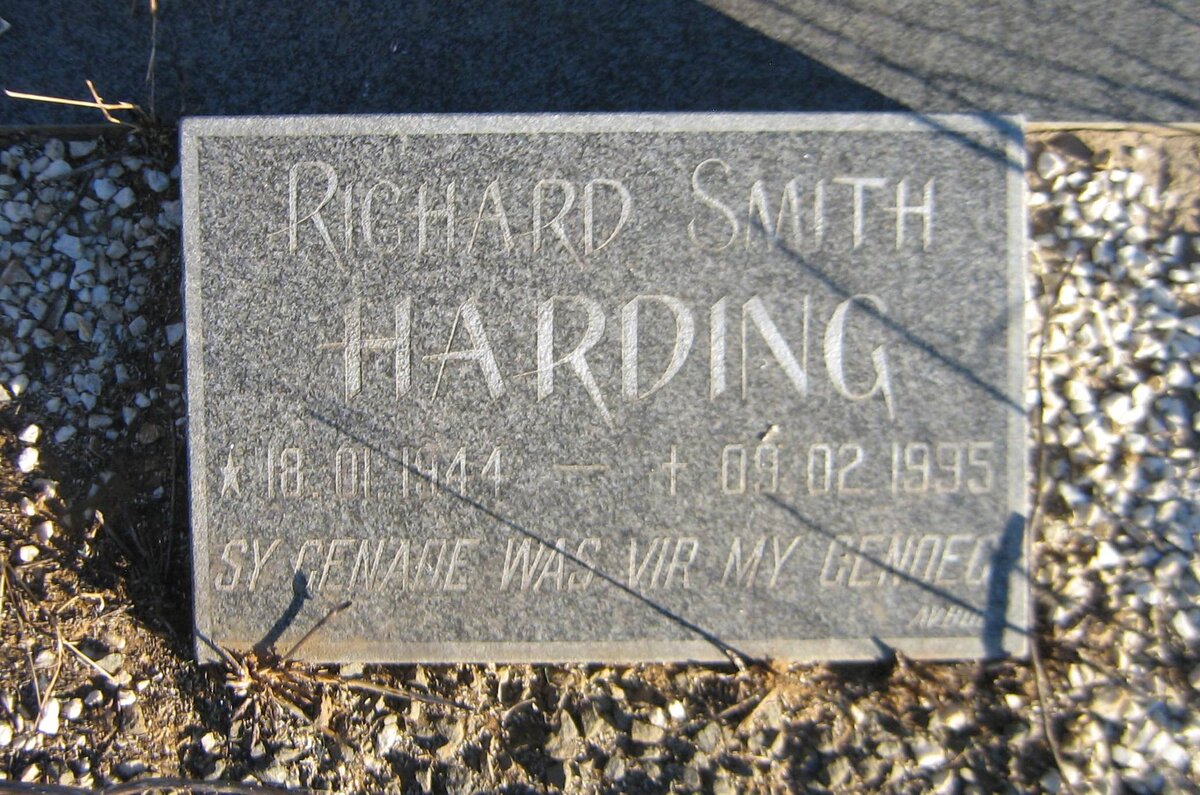 HARDING Richard Smith 1944-1995