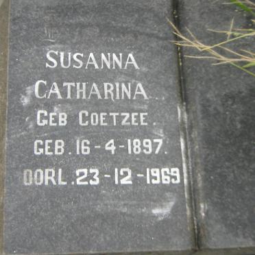 HOLTZHAUZEN Cornelis Jacobus 1990-1964 &amp; Susanna Catharina COETZEE 1897-1969