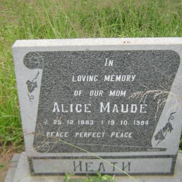 HEATH Alice Maude 1883-1984